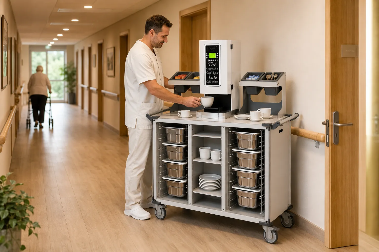 Le CaféMotion XL en service dans un établissement